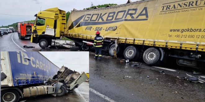 Accident între două TIR uri la Drăganu Foto Press 24