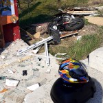 Accident autoturism cu motocicletă DN 7C, Merisani (3)