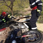 Accident autoturism cu motocicletă DN 7C, Merisani (5)