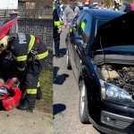 Accident rutier în localitatea Țițești, Valea Stânii (2)