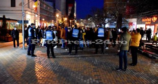 Noi proteste anti-mască și anti-restricțîi în centrul orașului Pitești (19)