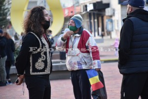 Noi proteste anti-mască și anti-restricțîi în centrul orașului Pitești (8)