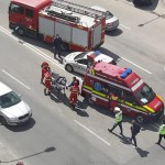 Motociclist accidentat pe strada Craiovei din Piteşti (1)