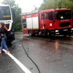 Accident rutier între o autocisternă și un autoturism pe DN 7 - Morărești   (1)