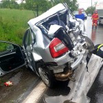 Accident rutier între o autocisternă și un autoturism pe DN 7 - Morărești   (3)