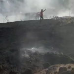 Incendiu la un lan de grâu în comună Buzoiești (10)