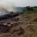 Incendiu la un lan de grâu în comună Buzoiești (11)