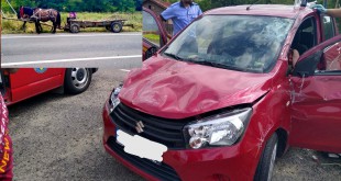 Accident rutier, Mihăești, un autoturism cu un atelaj (1)