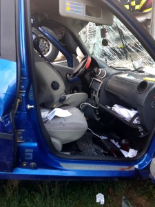 Accidente grave în Argeș - două mașini făcute praf (1)
