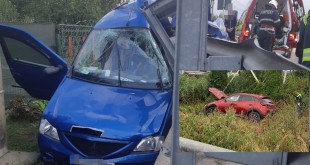 Accidente grave în Argeș - două mașini făcute praf