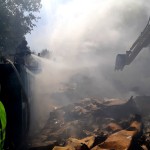 Incendiu violent la un depozit de deșeuri din Pitești (1)
