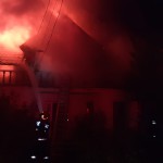 Incendiu violent la o casă în Ștefănești (1)