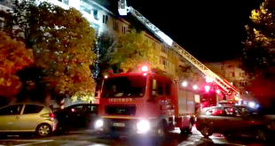 Incendiu violent la un apartament din Pitești (1)
