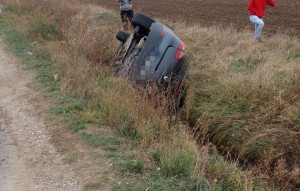 Accident rutier în zona Oarja - Rociu (2)