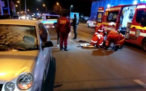 Accident cu pieton pe Calea Câmpulung (1)