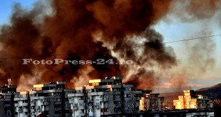 Incendiu de vegetație uscată în cartierul Tudor Vladimirescu (2)