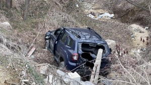 Autoturism răsturnat - Moșoaia