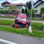 Autoturism răsturnat pe raza localității Schitu Golești (2)
