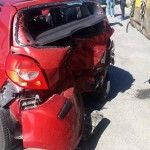 Accident cu trei maşini la Bradu (3)