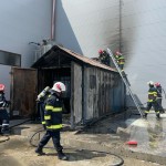 Incendiu la o staţie de oxigen în Piteşti (1)