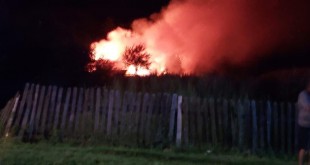 Incendiu într-o gospodărie în localitatea Sălătrucu