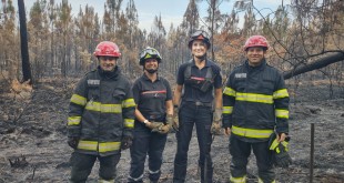 Pompierii români luptă cu flăcările în Franţa (3)