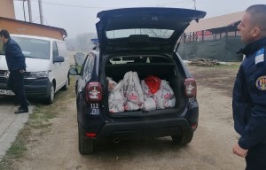 Jandarmii au împodobit cu cadouri bradul copiilor din Hârsești (4)