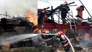 Incendiu la o bucătărie de vară din comună Stâlpeni, sat Pițigaia