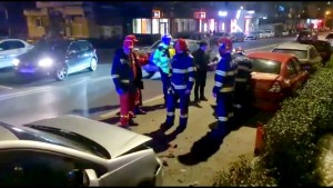 Accident cu două mașini în Trivale