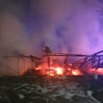 Incendiu la o cabană din Călinești (1)