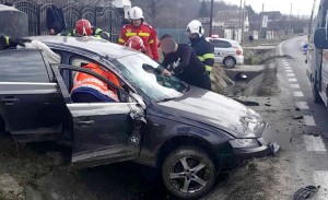 Accident grav în comuna Drăganu, DN 7