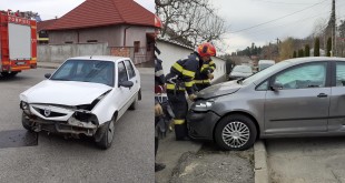  Impact între două mașini în zona străzii Dragalina din Câmpulung