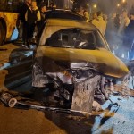 Accident cu trei mașini și patru oameni răniți pe str. Nicolae Dobrin (3)