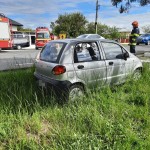   Autoturism intrat într-un cap de pod la Lunca Corbului  (1)