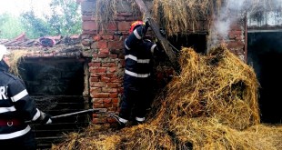 Incendiu la un fânar din comuna Cocu