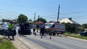 Accident cu trei victime între o mașină și un atelaj (1)