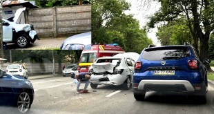 Accident rutier între trei autoturisme Pitesti (8)
