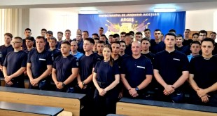 56 de elevi jandarmi în practică la Jandarmeria Argeș