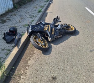 Accident cu un motociclist în cartierul Tudor Vladimirescu (1)