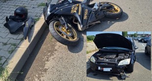 Accident cu un motociclist în cartierul Tudor Vladimirescu (2)