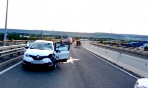 Accident rutier mortal, cu biciclist, pe DN 73 E Mărăcineni (2)
