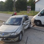 Accident rutier între un autoturism și o autoutilitară în comuna Domnești (1)