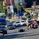 Coliziune între un autoturism și un motociclist pe Calea Craiovei (2)
