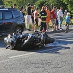 Coliziune între un autoturism și un motociclist pe Calea Craiovei (5)