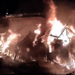 Incendiu izbucnit la două anexe în localitatea Lunca Corbului (2)