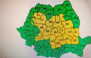 Avertizare meteorologică de cod galben