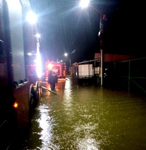 Zone inundate la Bradu și Albota