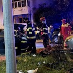 Accident cu patru mașini în Pitești, lângă Bazin (1)