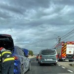 Accident între o autoutilitară și un autoturism în localitatea Argeșelu (2)