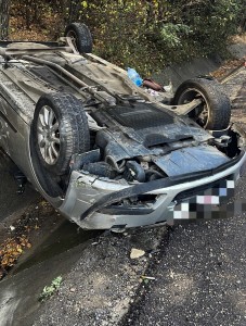 auto rasturnat lunca corbului